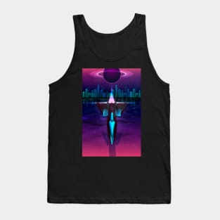 Neon Flight on Titan Tank Top